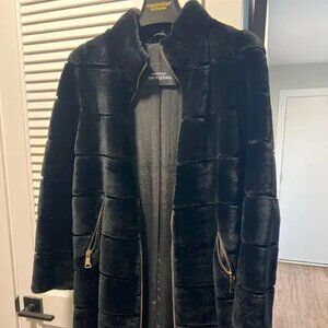 MAXIMILIAN DYED RABBIT FUR COAT